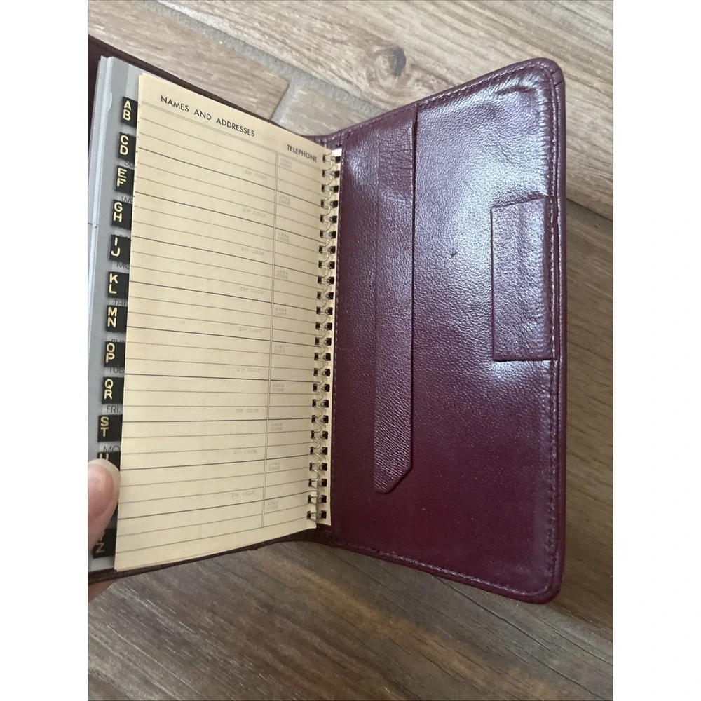 OLIVIER Genuine Brown Leather Planner Organizer Address/Phone Case 4